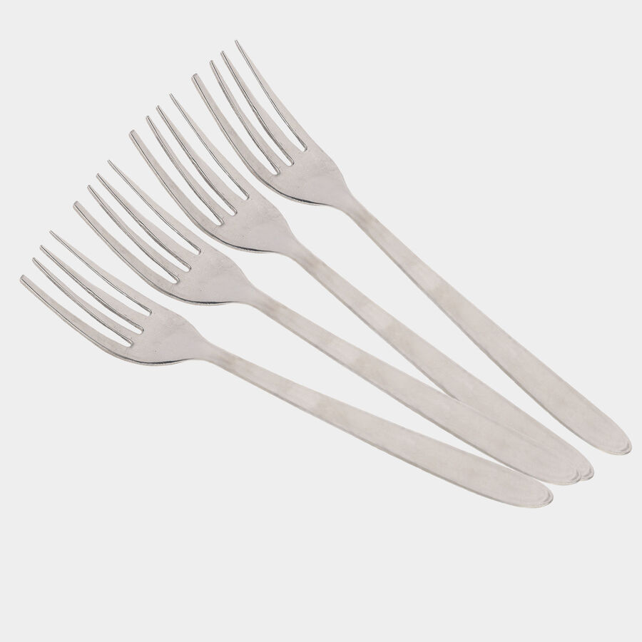 Set of 4 Stainless Steel Baby Forks, , large image number null