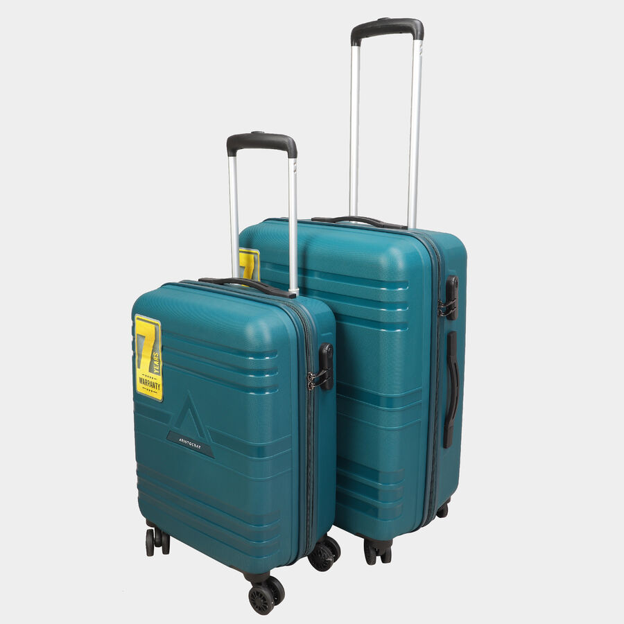 8-Wheel Green PVC Matee Hard Case Trolley, Small + Medium, , large image number null