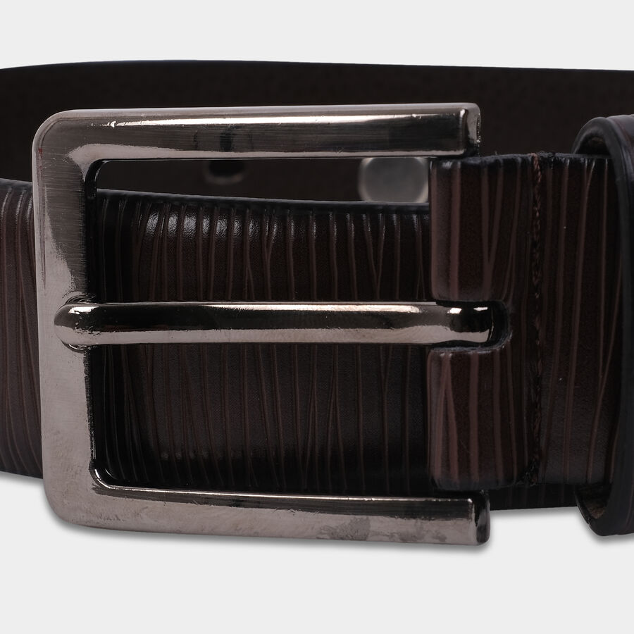 Men's Brown Polyurethane Formal Belt, , large image number null