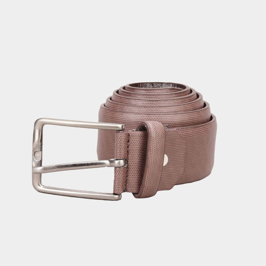 Men's Polyurethane Casual Belt, Size 32, Textured, , large image number null