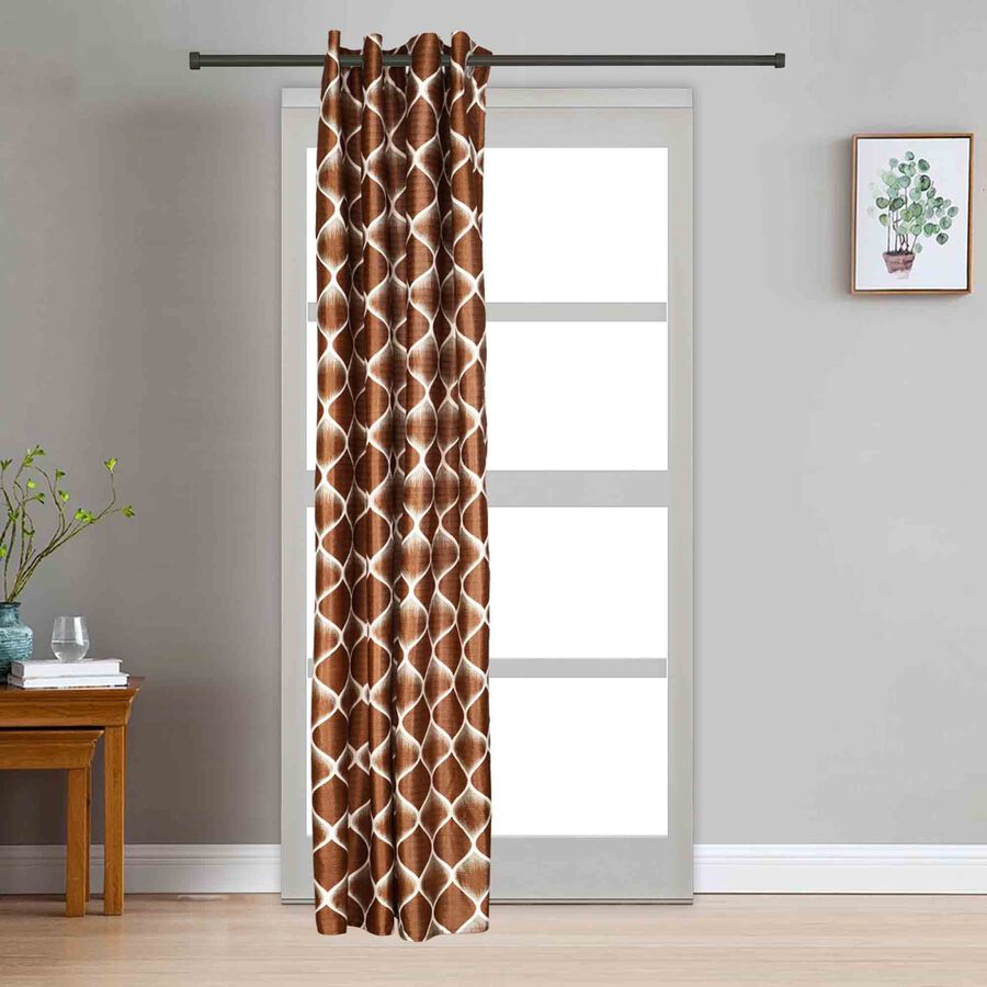 7ft. Brown Microfiber Door Curtain, , large image number null