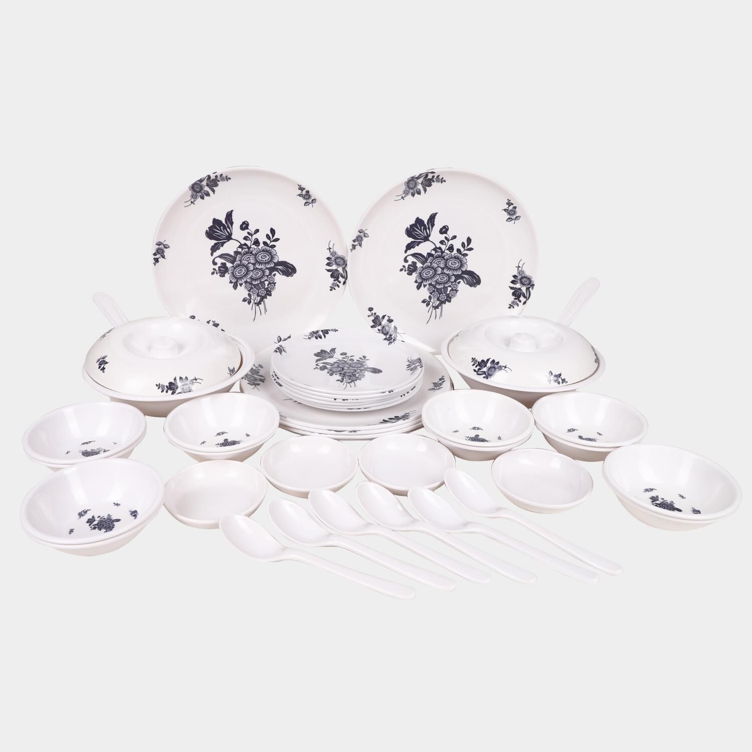 Home Finery                         Melamine Dinner Set 40 Pcs