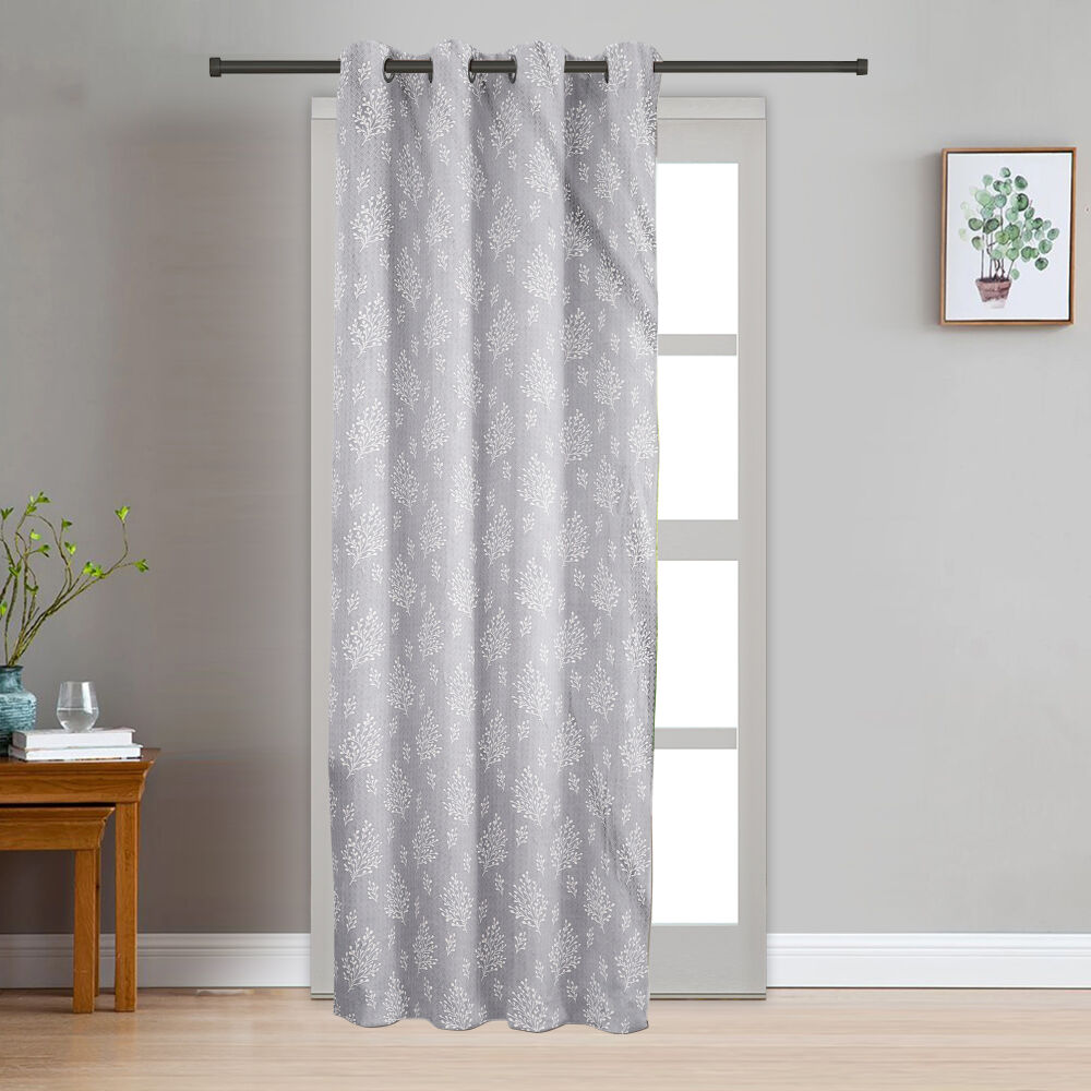 Home Beautiful                         7ft. Light Grey Polyester Curtain