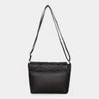 Women Black Polyurethane Handbag, , small image number null