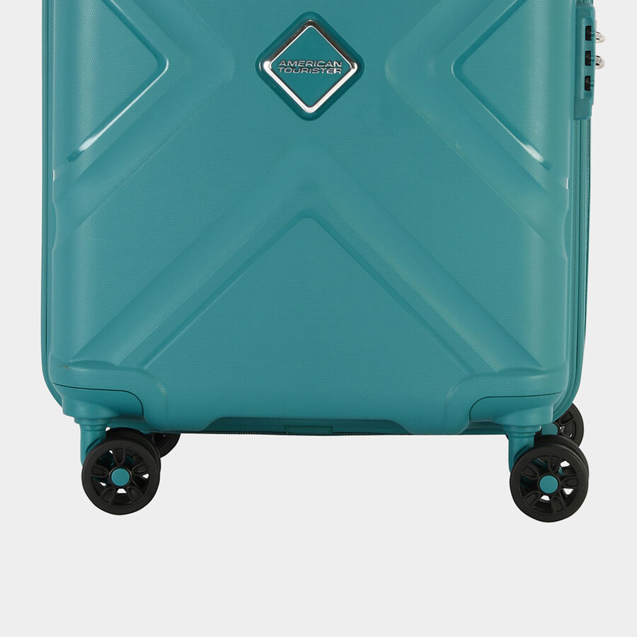 8-Wheel Blue Polypropylene Hard Case Trolley, Medium, , large image number null