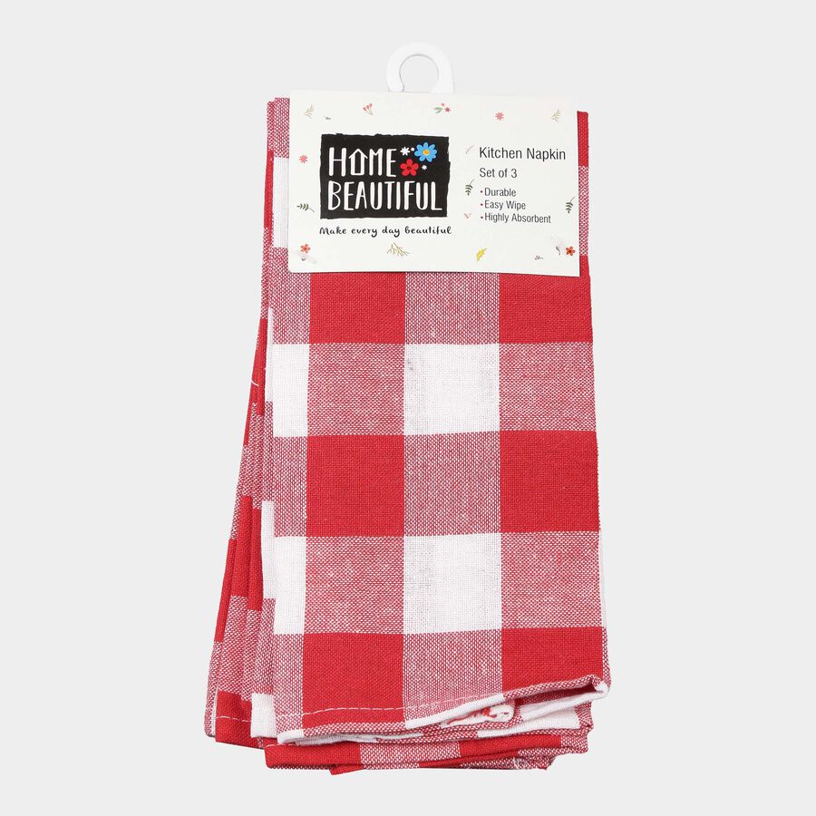 Cotton Kitchen Napkin Set of 3, , large image number null