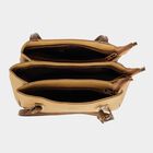 Women's Beige Polyurethane Hand Bag, , small image number null