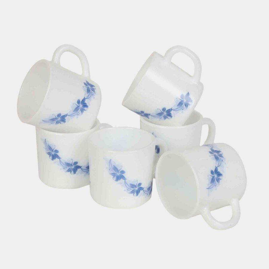 Opalware Cup, 180 ml, Set Of 6, Microwave Safe, , large image number null