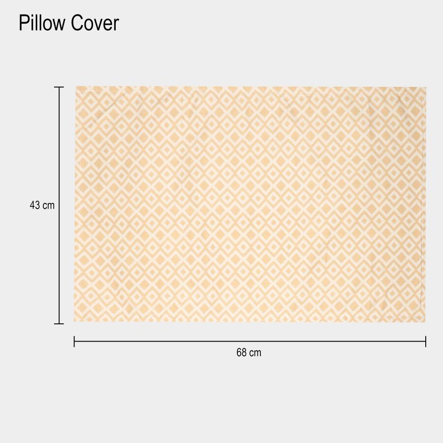 Brown Microfiber Double Bedsheet with Pillow Cover, , large