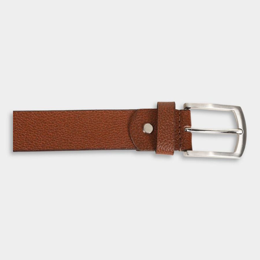 Men's Tan Leather Casual Belt, , large image number null