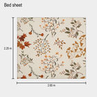 120 GSM White Polyester Double Bedsheet, , small image number null