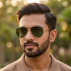 Men's Green Sunglasses, , small