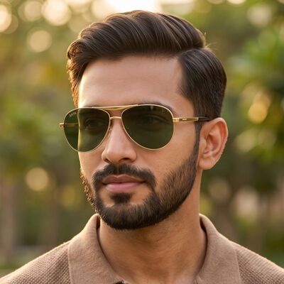 Men's Green Sunglasses