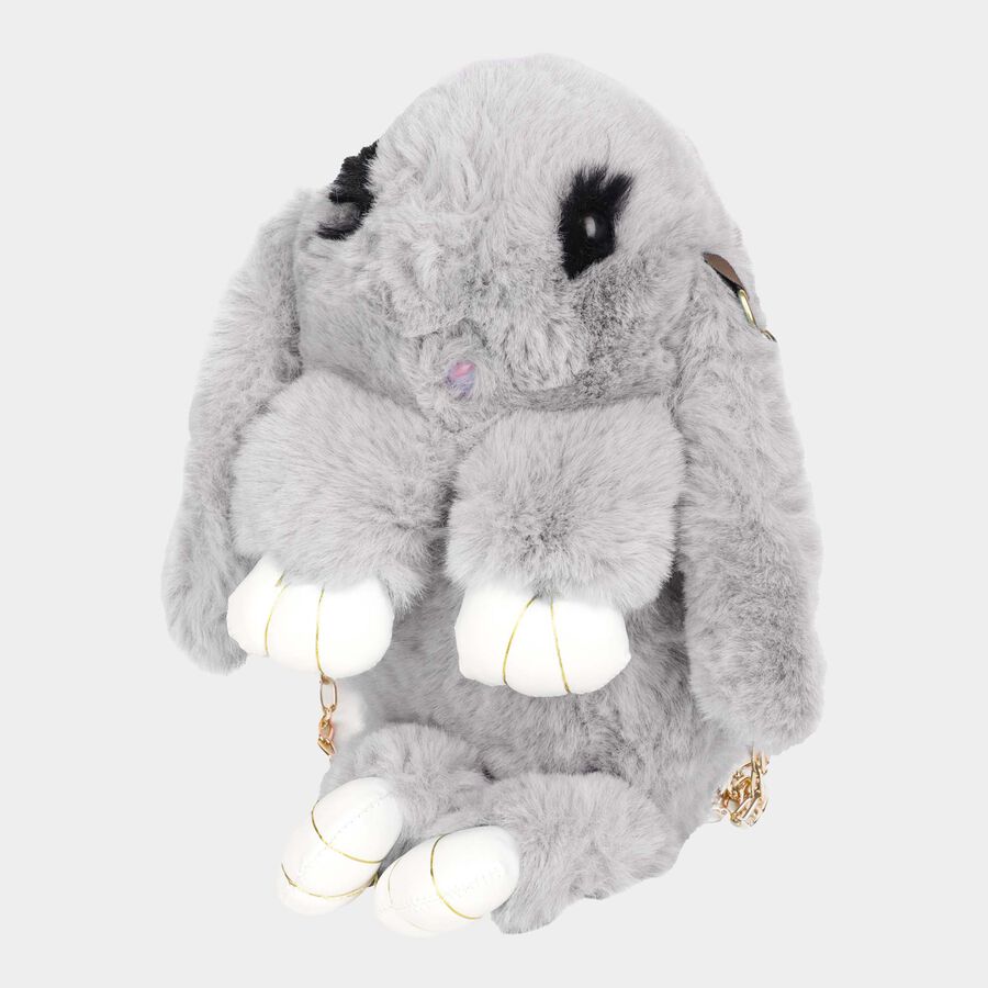 Kids' Furry Rabbit Bag, Nylon/Polyester, , large image number null