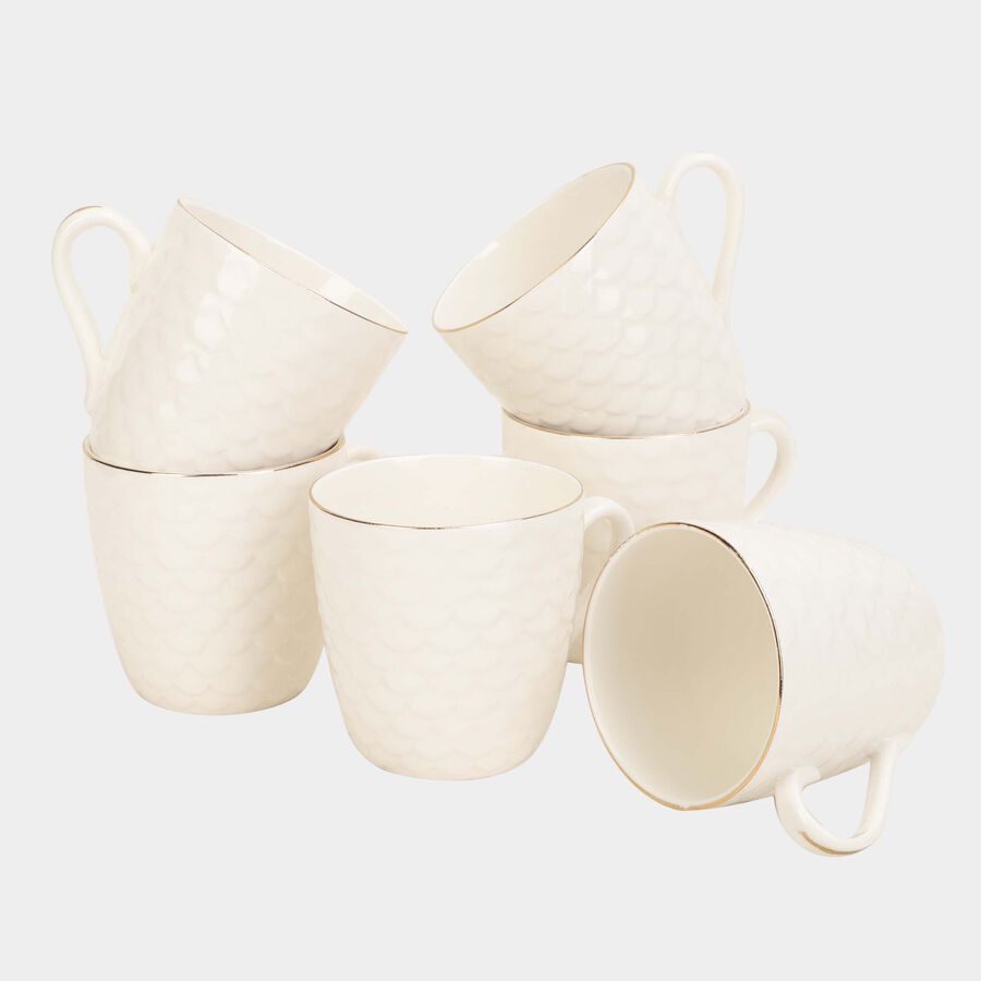 220 ml Bone China Cup, Set of 6, , large image number null