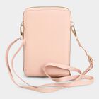 Women's Pink Polyurethane Sling Bag, , small image number null