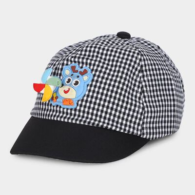 Kid's Brown Fabric Cap 