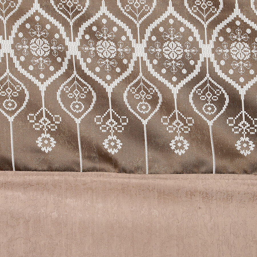 5 ft. Brown Polyester Curtain, , large image number null