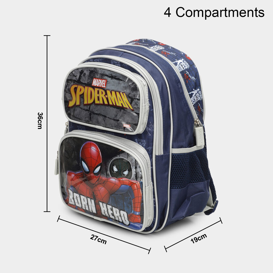 Spider Man Printed Fabric Backpack, , large
