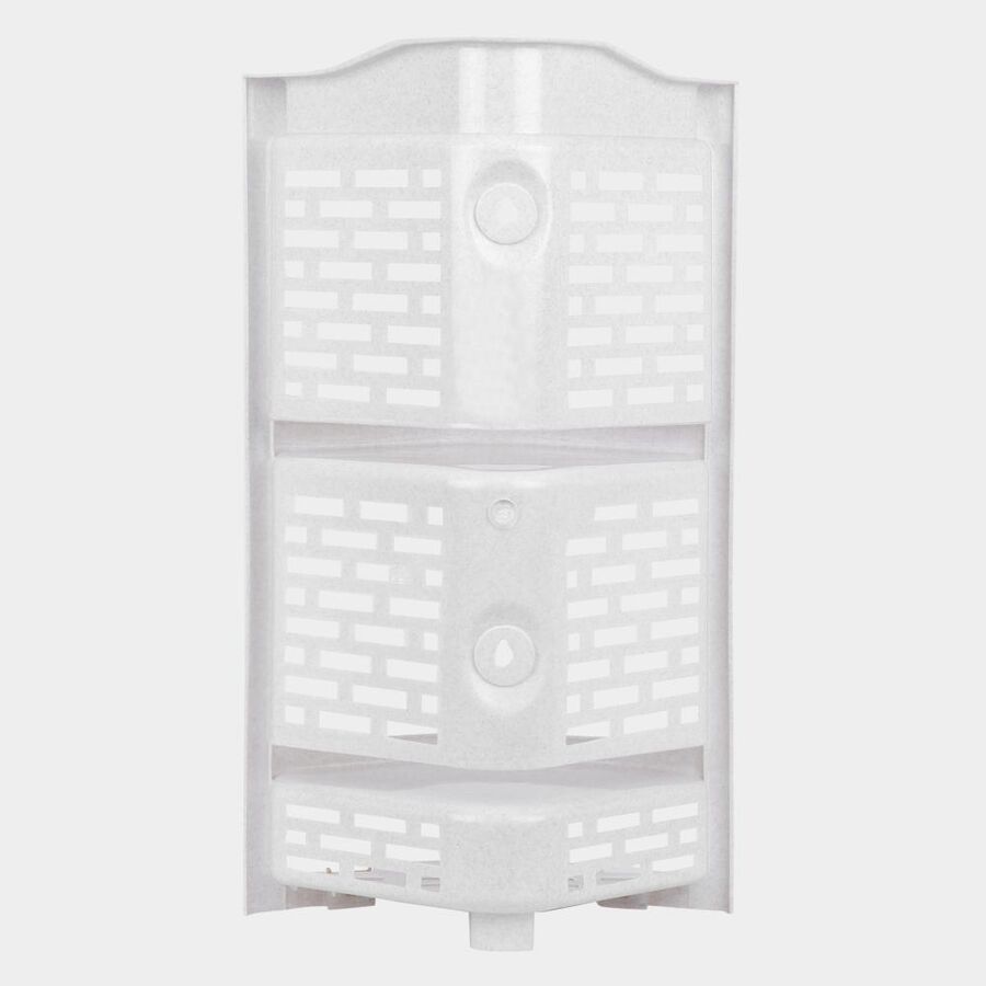 White Plastic Bathroom Stand, , large image number null