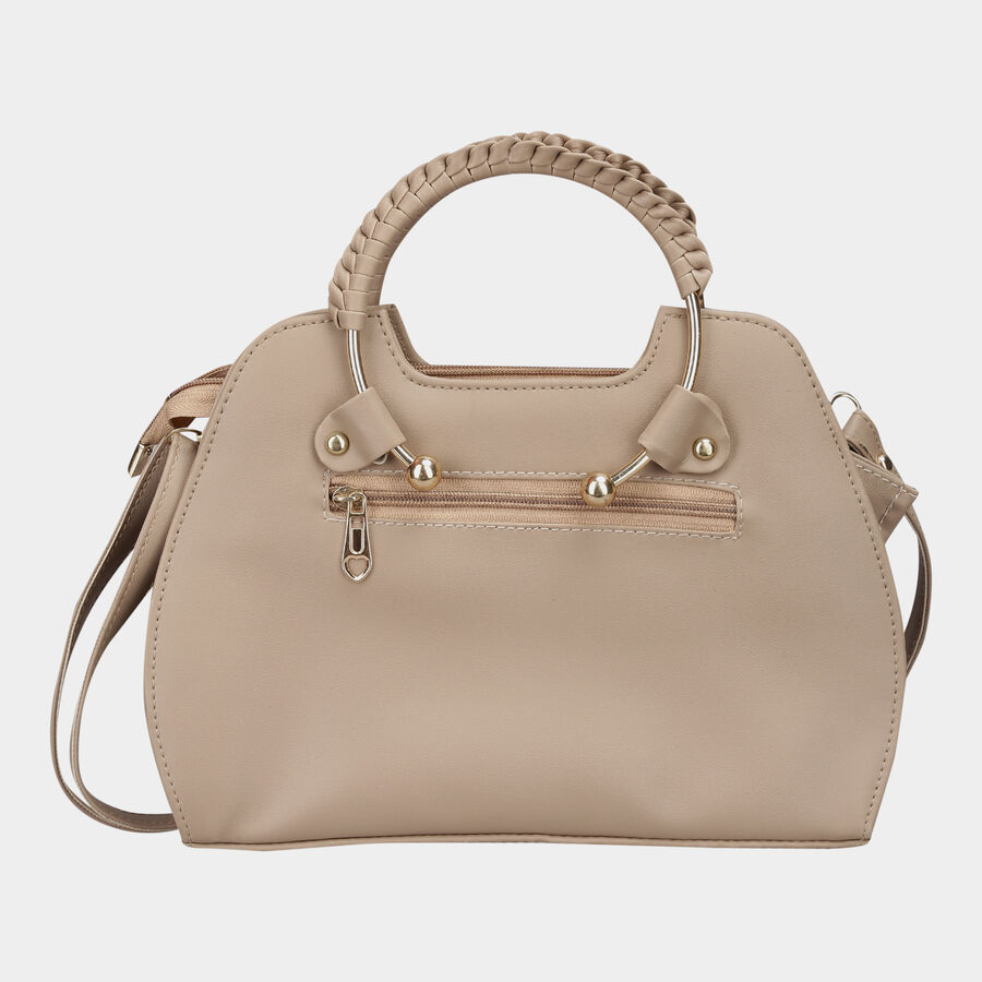 Women Solid Grey Handbag, , large image number null