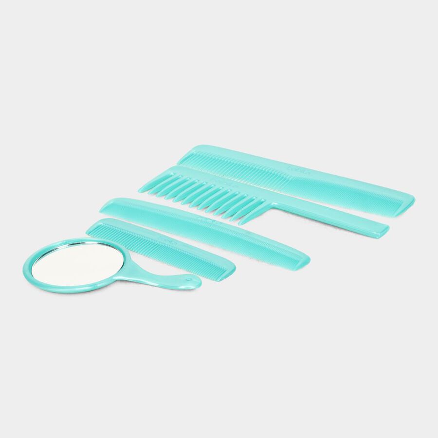 Plastic Comb With Mirror Set of 4, , large image number null