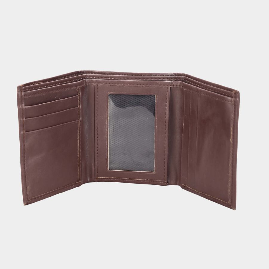 Men's Tri Fold Wallet, Polyurethane, , large image number null
