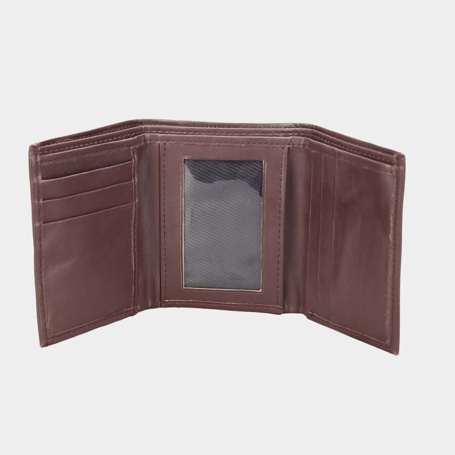 Men's Tri Fold Wallet, Polyurethane, , large image number null