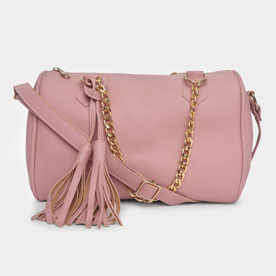 Women's Polyurethane Zipper Sling Bag, , large image number null