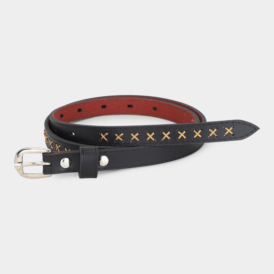 Women's Beige Pu Belt , , large image number null