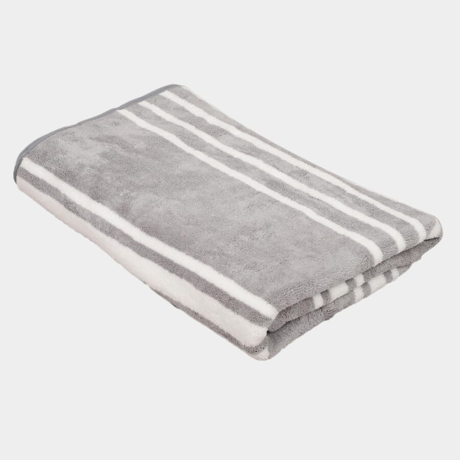 270 GSM Grey Microfiber Bath Towel, , large image number null