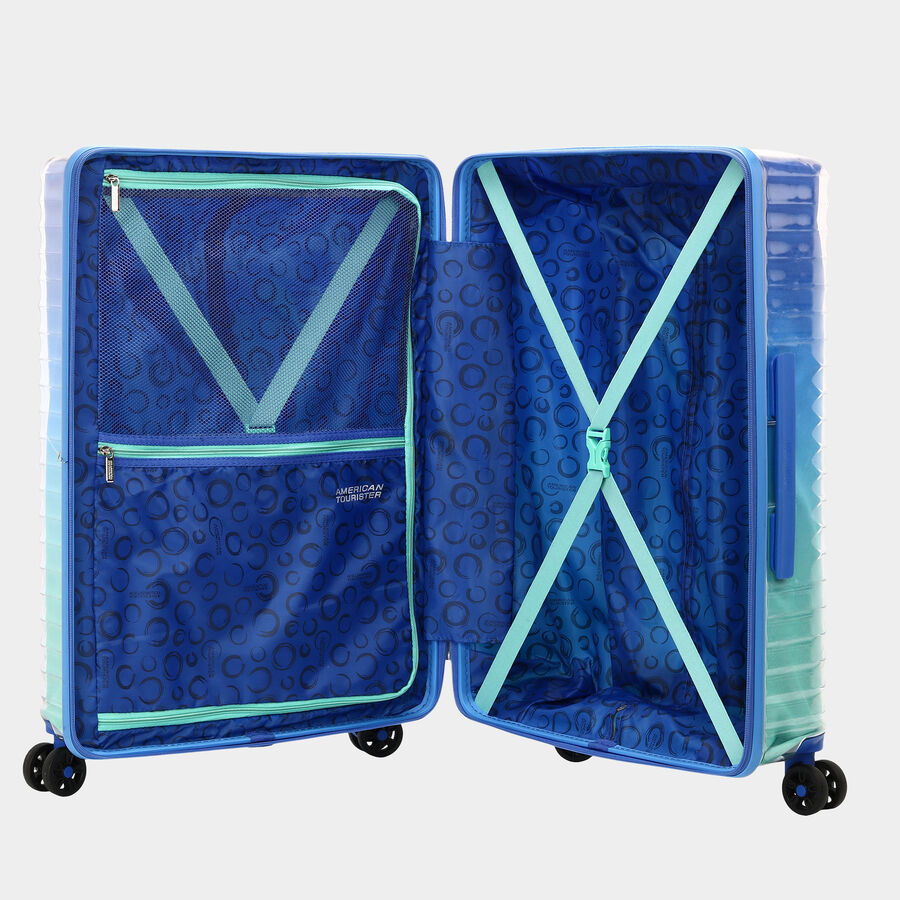 8-Wheel Multicolor Polycarbonate Hard Case Trolley, Small, , large image number null