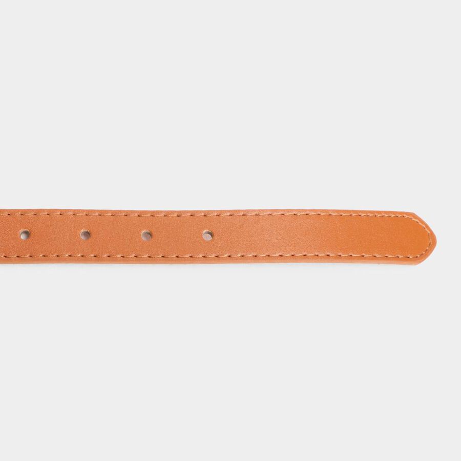 Women's Beige Polyurethane Belt, , large image number null