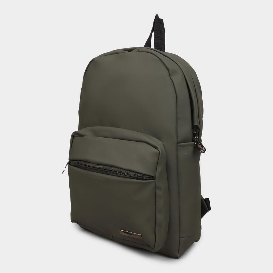 Women's Grey Pu Backpack, , large image number null
