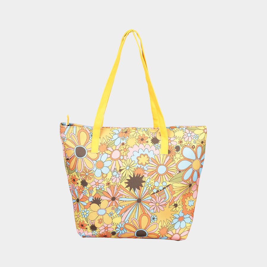 Women's Printed Canvas Shopping Bag, Medium, , large image number null