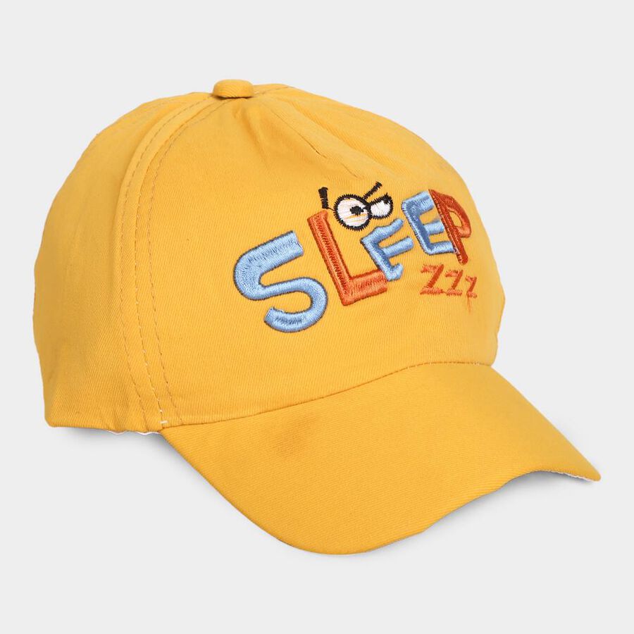 Kid's Yellow Cotton Cap, , large