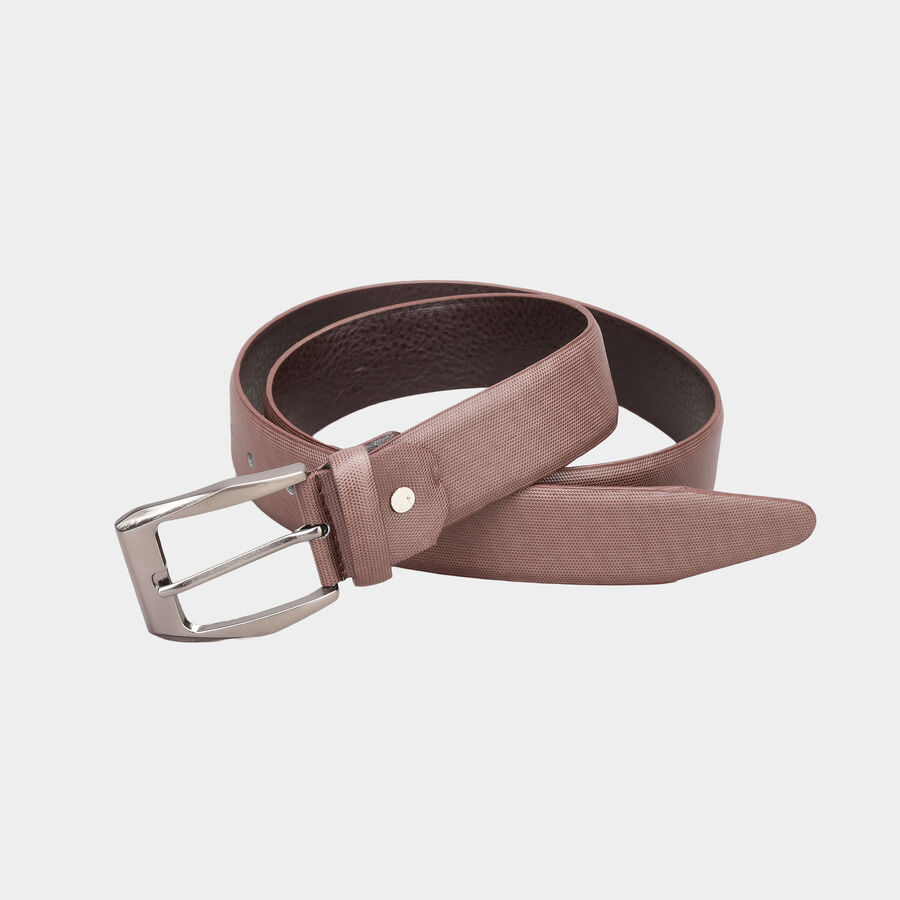 Men's Polyurethane Casual Belt, Size 36, Textured, , large image number null