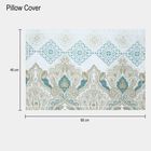 Light Green Microfiber Double Bedsheet with Pillow Cover, , small