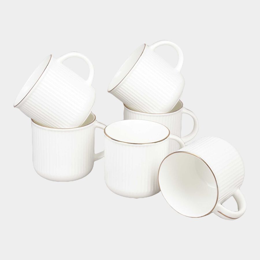 220 ml Bone China Mug, Set of 6, , large image number null