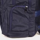 Dark Blue Polyester Backpack with Laptop Compartment and USB Port, , small image number null