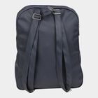 Women's Navy Blue Polyurethane Backpack, , small image number null