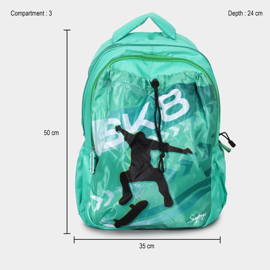 Light Green Polyester Backpack, 40 L (Approx), , large image number null