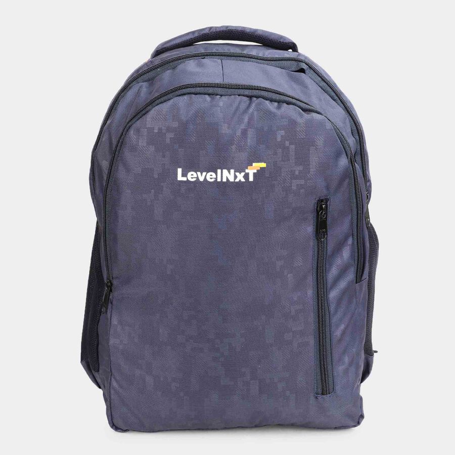 Dark Blue Polyester Backpack, , large image number null