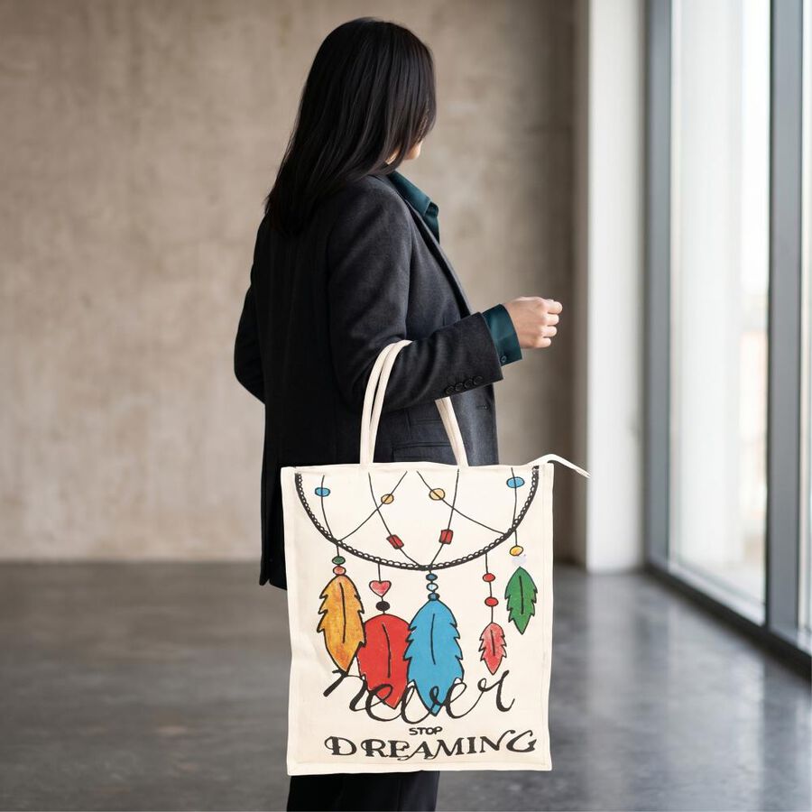 Multicolor Canvas Bag, , large