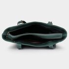 Women's Dark Green Polyurethane Tote Bag, , small image number null