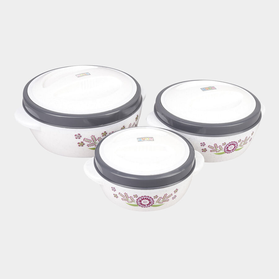 Insulated 400 ml & 600 ml & 1.05 L Casserole, Set of 3, , large image number null