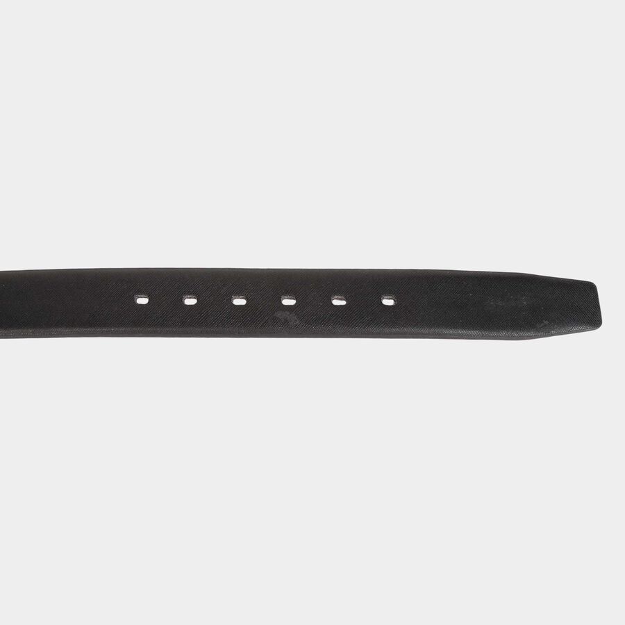 Men's Black Polyurethane Casual Belt, , large