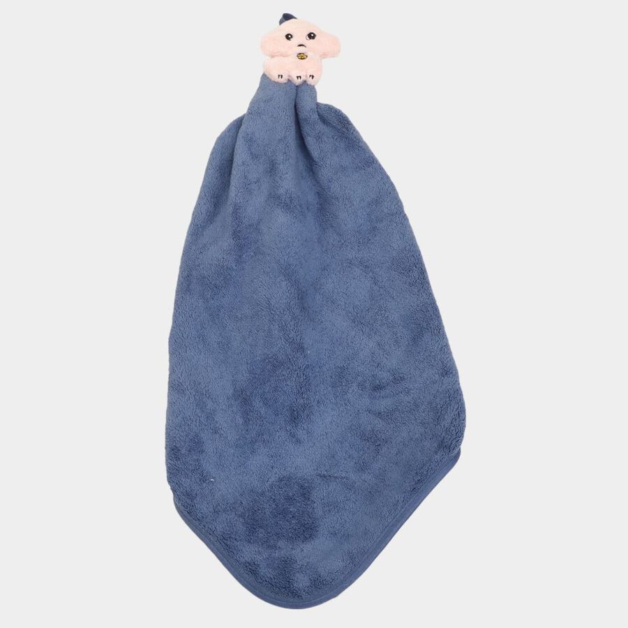 330 GSM Blue Microfiber Wash Basin Towel, , large