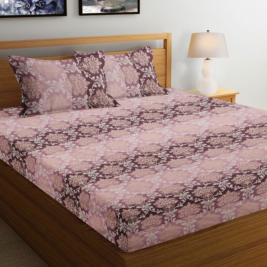 120 GSM Brown Microfiber Double Bedsheet, , large image number null