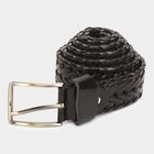 Men's Black Polyurethane Casual Belt, , small image number null